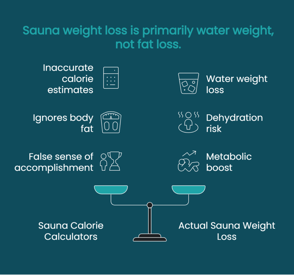 Comparison between a calorie-focused approach to sauna use and a physiological response-based approach that prioritizes health signals and recovery.